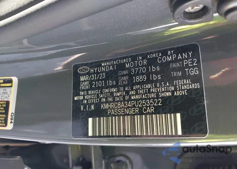 2023 Hyundai Venue Sel from USA, damaged, VIN KMHRC8A34PU253522